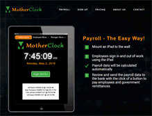 Tablet Screenshot of motherclock.com